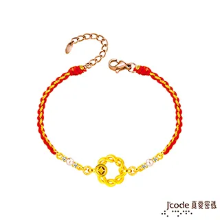 J’code真愛密碼金飾 錢滾錢賺不完硬金編織手鍊 歷史價格詳細信息