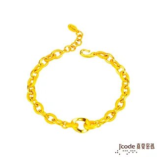 Jcode真愛密碼金飾 相愛相隨硬金手鍊 歷史價格詳細信息