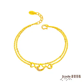 Jcode真愛密碼金飾 三生有緣硬金 鋼絲繩手鍊 歷史價格詳細信息