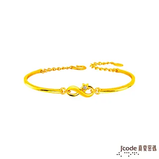 Jcode真愛密碼金飾 無限硬金編織手鍊 歷史價格詳細信息