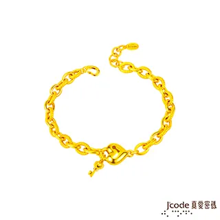 Jcode真愛密碼金飾 真愛-開心小牛硬金編織手鍊 歷史價格詳細信息