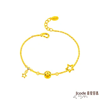 J’code真愛密碼金飾 小星月硬金墜子+玫瑰金色鋼項鍊 歷史價格詳細信息