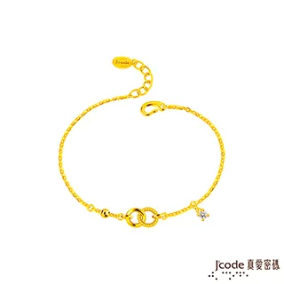 J’code真愛密碼金飾 美好緣份黃金編織手鍊 歷史價格詳細信息