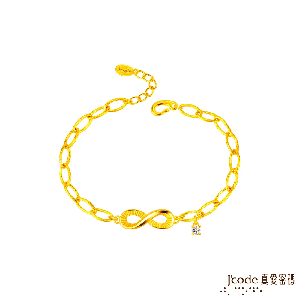 J’code真愛密碼金飾 無限纏綿硬金編織手鍊 - 男 歷史價格詳細信息