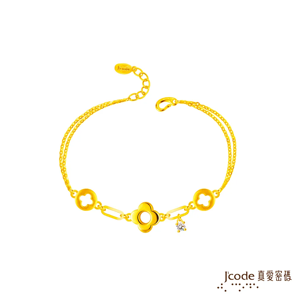 J’code真愛密碼金飾 幸運圍繞硬金手鍊-小 歷史價格詳細信息