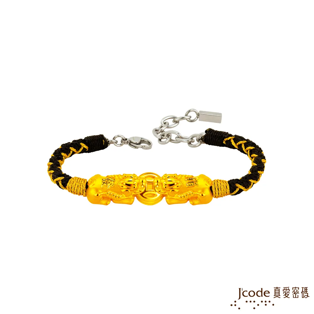 J’code真愛密碼金飾 發財有錢花硬金編織手鍊 歷史價格詳細信息