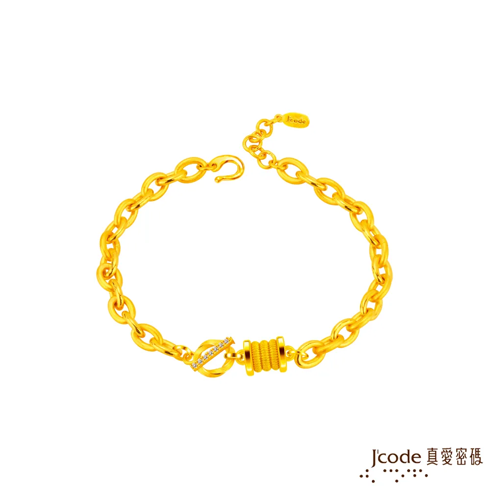 Jcode真愛密碼金飾 三生有緣硬金 鋼絲繩手鍊 歷史價格詳細信息