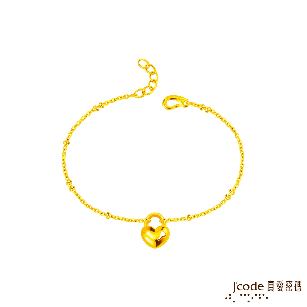 Jcode真愛密碼金飾 鎖住平安平安扣硬金編織手鍊 歷史價格詳細信息