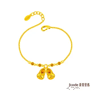 Jcode真愛密碼金飾 平安虎頭鞋硬金手鍊 歷史價格詳細信息