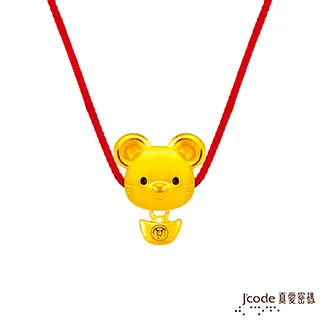 J’code真愛密碼金飾 鼠(子)招貴人黃金墜子 送項鍊 歷史價格詳細信息