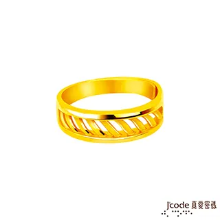 Jcode真愛密碼金飾 愛的默契黃金男戒指 歷史價格詳細信息