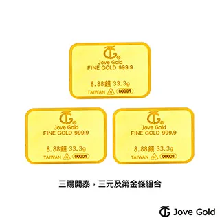 Jove Gold 滿福金條-8.88台錢*二(共66.6公克) 歷史價格詳細信息