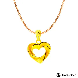 Jove Gold 漾金飾 心心相映黃金墜子 送項鍊 歷史價格詳細信息