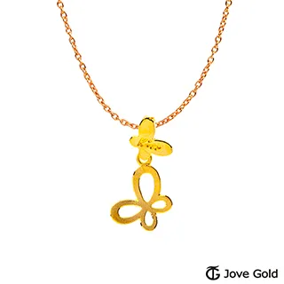 Jove Gold 漾金飾 蝶情蜜意黃金墜子 送項鍊 歷史價格詳細信息