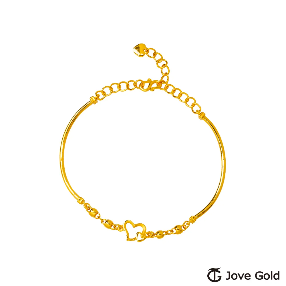 黃金手環【心心相扣】 愛心造型 女生純金手環  半手環半手鍊  999女生手環 金滿億台南銀樓推薦 歷史價格詳細信息