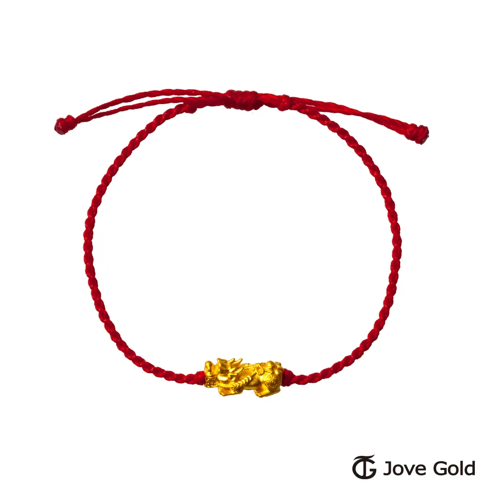 Jove Gold 漾金飾 財運亨通黃金貔貅繩手鍊 歷史價格詳細信息