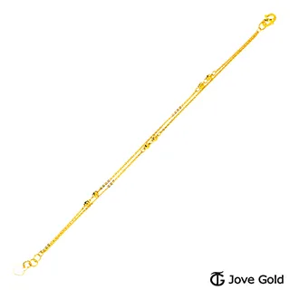 Jove Gold 漾金飾 愛的比例黃金手鍊-雙鍊款 歷史價格詳細信息