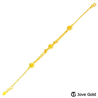 黃金手鍊 玫瑰花 六金珠 手繩 約0.23錢±0.01錢  金喜飛來 歷史價格詳細信息