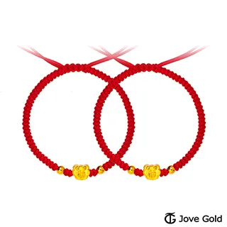 JoveGold漾金飾 福氣多多彌月黃金紅繩手鍊 歷史價格詳細信息