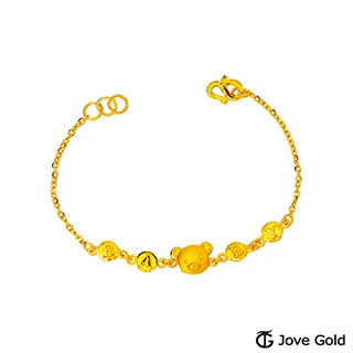 JoveGold漾金飾 熊可愛彌月黃金紅繩手鍊 歷史價格詳細信息