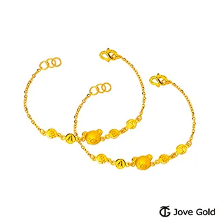 JoveGold漾金飾 熊可愛彌月黃金紅繩手鍊 歷史價格詳細信息