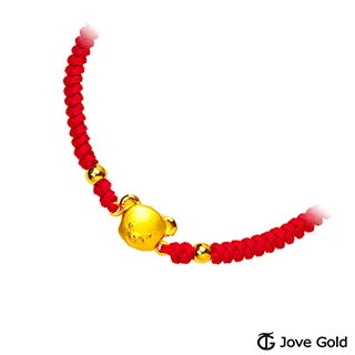 JoveGold漾金飾 熊可愛彌月黃金紅繩手鍊 歷史價格詳細信息