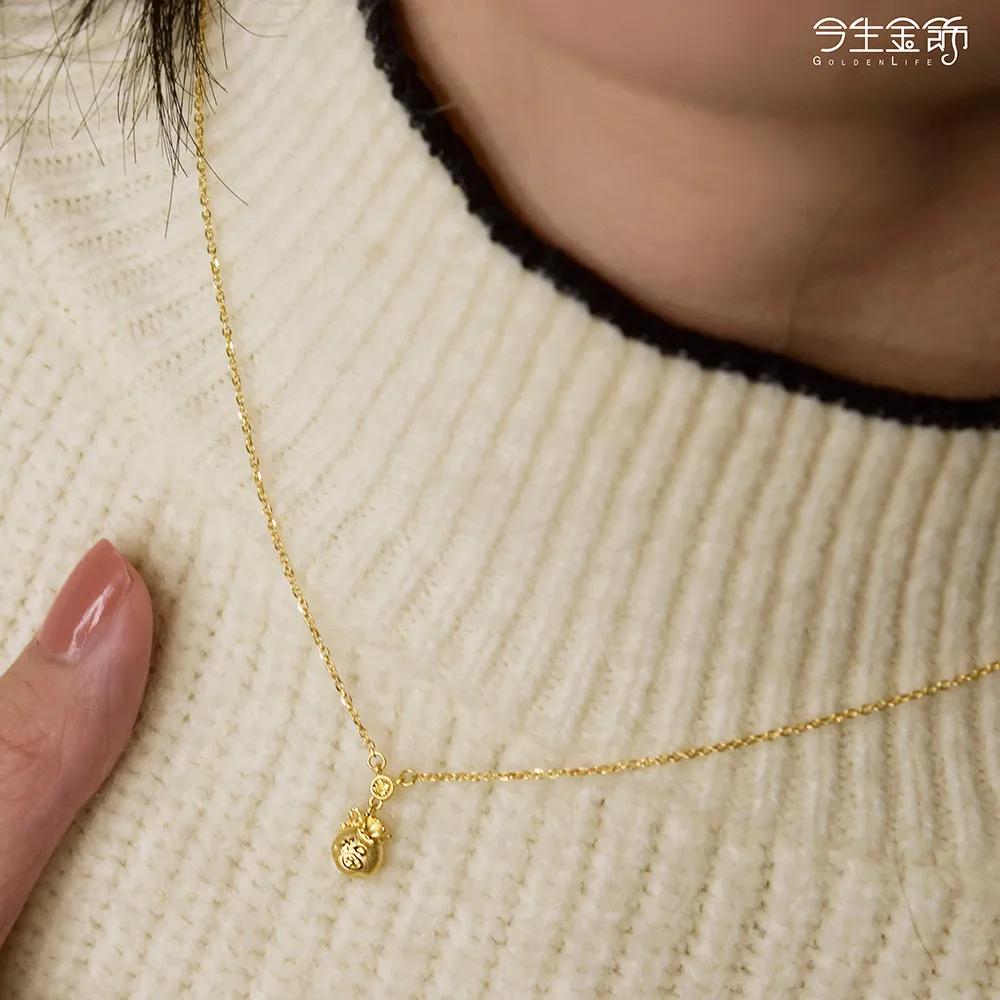 今生金飾 福氣常在小迷勒黃金墜子 附皮繩 歷史價格詳細信息