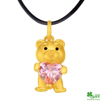 幸運草 熊愛你 純金+水晶墜飾 歷史價格詳細信息