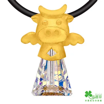 幸運草金飾 牛貝比黃金/水晶墜子 送項鍊 歷史價格詳細信息