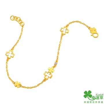 幸運草 滿馨歡喜 純金+施華洛世奇水晶珠貝金銀墜 歷史價格詳細信息