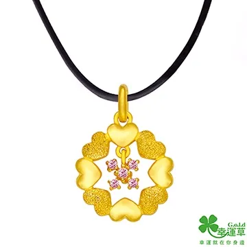 幸運草 甜蜜花圈 純金+白鋼手鍊 歷史價格詳細信息