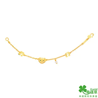 幸運草金飾 虎興旺黃金/水晶彌月手鍊 歷史價格詳細信息