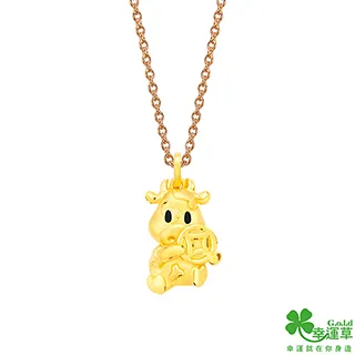 幸運草金飾 牛貝比黃金/水晶墜子 送項鍊 歷史價格詳細信息