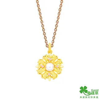 幸運草金飾 漫漫時光黃金/玉石墜子 送項鍊 歷史價格詳細信息