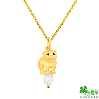 幸運草金飾 熊熊愛上你黃金墜子 送項鍊 歷史價格詳細信息