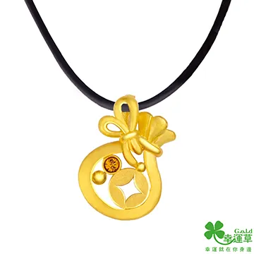 黃金女項鍊 幸運草白鑽鍊 9999純黃金項鍊 | 晶漾金飾鑽石JingYang Jewelry 歷史價格詳細信息
