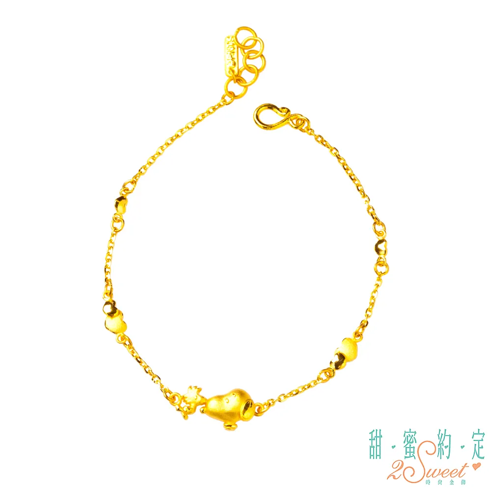 【甜蜜約定2Sweet】 黃金手鍊｜活動式  蠟繩  拉拉熊  兔耳朵  兔子  卡通  時尚  經典  金勝珠寶 歷史價格詳細信息