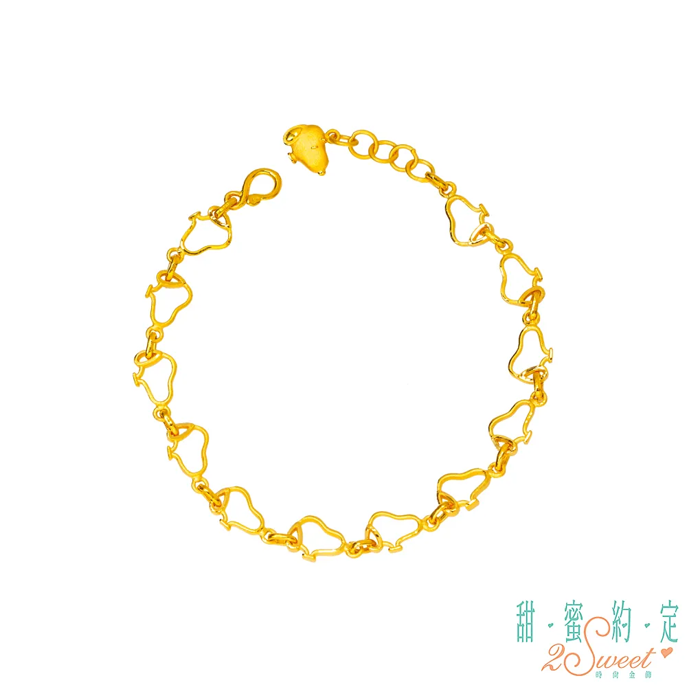 【甜蜜約定2Sweet】 黃金手鍊｜活動式  蠟繩  拉拉熊  兔耳朵  兔子  卡通  時尚  經典  金勝珠寶 歷史價格詳細信息