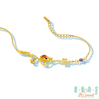史努比SNOOPY黃金手鍊 太空系列 HC-3346  晶漾金飾鑽石JingYang Jewelry 歷史價格詳細信息