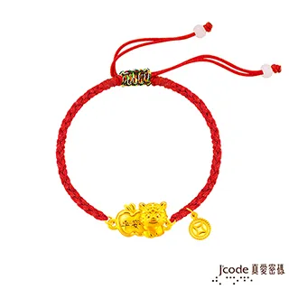 J’code真愛密碼 大甲媽平安鎮財公獅母獅黃金/瑪瑙成對手鍊-立體硬金款 歷史價格詳細信息