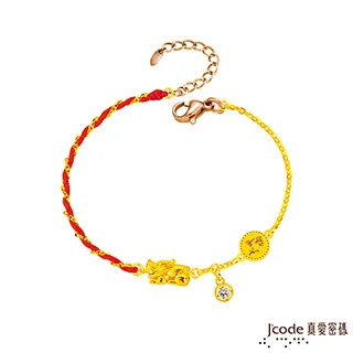 J’code真愛密碼 大甲媽貔貅黃金編織男手鍊-立體硬金款 歷史價格詳細信息