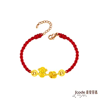 J’code真愛密碼金飾 五路財神-東路硬金編織手鍊 歷史價格詳細信息