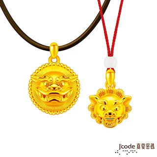 J’code真愛密碼 大甲媽平安鎮財公獅母獅黃金/瑪瑙成對手鍊-立體硬金款 歷史價格詳細信息