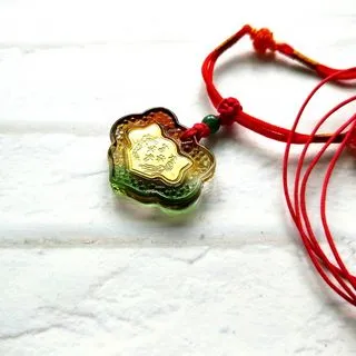 寶寶金鎖編繩嬰兒項圈掛繩定做名族風特色手工編織項鏈長命鎖紅繩 歷史價格詳細信息