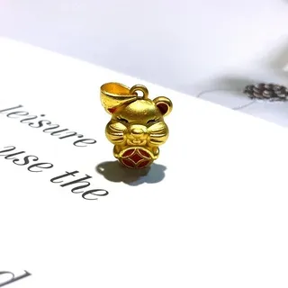 【Eli Jewelry】可愛俏皮寶寶佛祖黃金墜頭 墜子 吊墜 歷史價格詳細信息