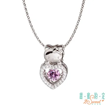 甜蜜約定 HelloKitty 印記KITTY純銀項鍊-粉紅 歷史價格詳細信息
