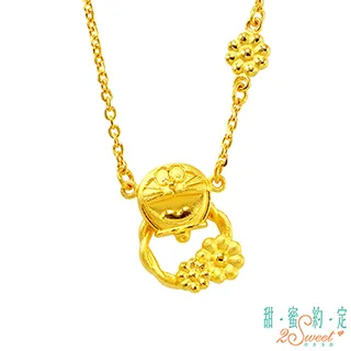 哆啦A夢黃金項鍊 正版授權 黃金墜  PE-7272 晶漾金飾鑽石JingYang Jewelry 歷史價格詳細信息