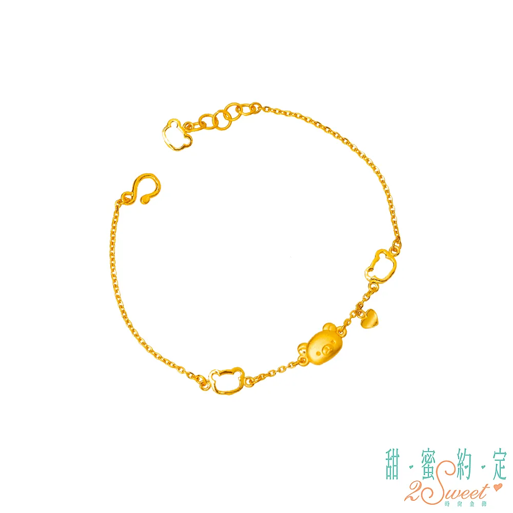 黃金手鍊【抱福袋小金牛】 玉線手繩 生肖牛小朋友彌月金飾 9999純金 歷史價格詳細信息