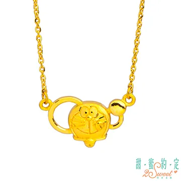 哆啦A夢黃金項鍊 正版授權 黃金墜  PE-7272 晶漾金飾鑽石JingYang Jewelry 歷史價格詳細信息