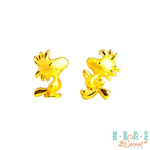 【甜蜜約定2Sweet】 黃金耳環｜耳針式  SNOOPY  史努比  卡通  時尚  金勝珠寶 歷史價格詳細信息